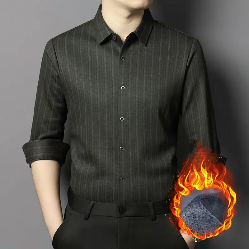 🔥2025 HOT SALE - 55% OFF🔥Premium Men's Wool & Silk Warm Shirt
