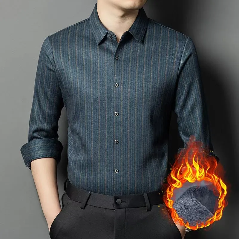 🔥2025 HOT SALE - 55% OFF🔥Premium Men's Wool & Silk Warm Shirt