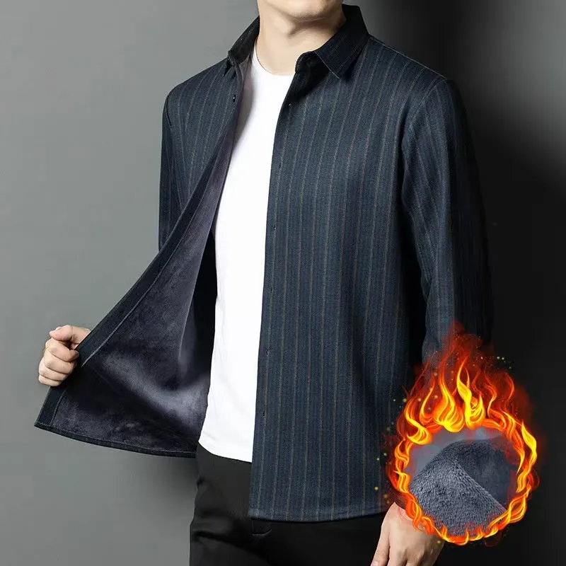 🔥2025 HOT SALE - 55% OFF🔥Premium Men's Wool & Silk Warm Shirt