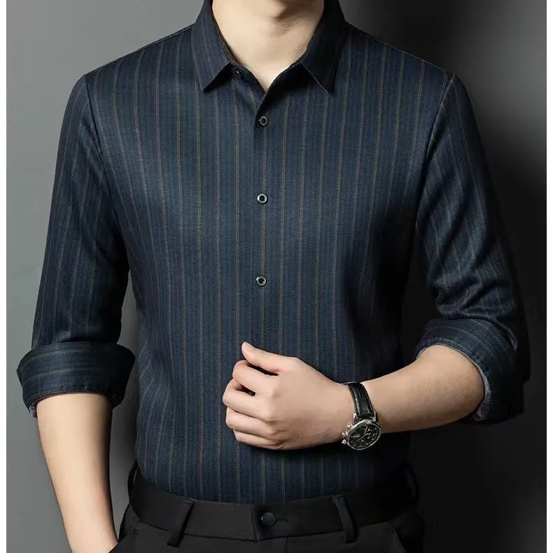 🔥2025 HOT SALE - 55% OFF🔥Premium Men's Wool & Silk Warm Shirt