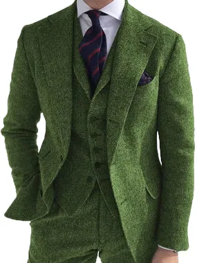 【24-hour shipping】Men's Herringbone Double-Sided Tweed Casual Blazer