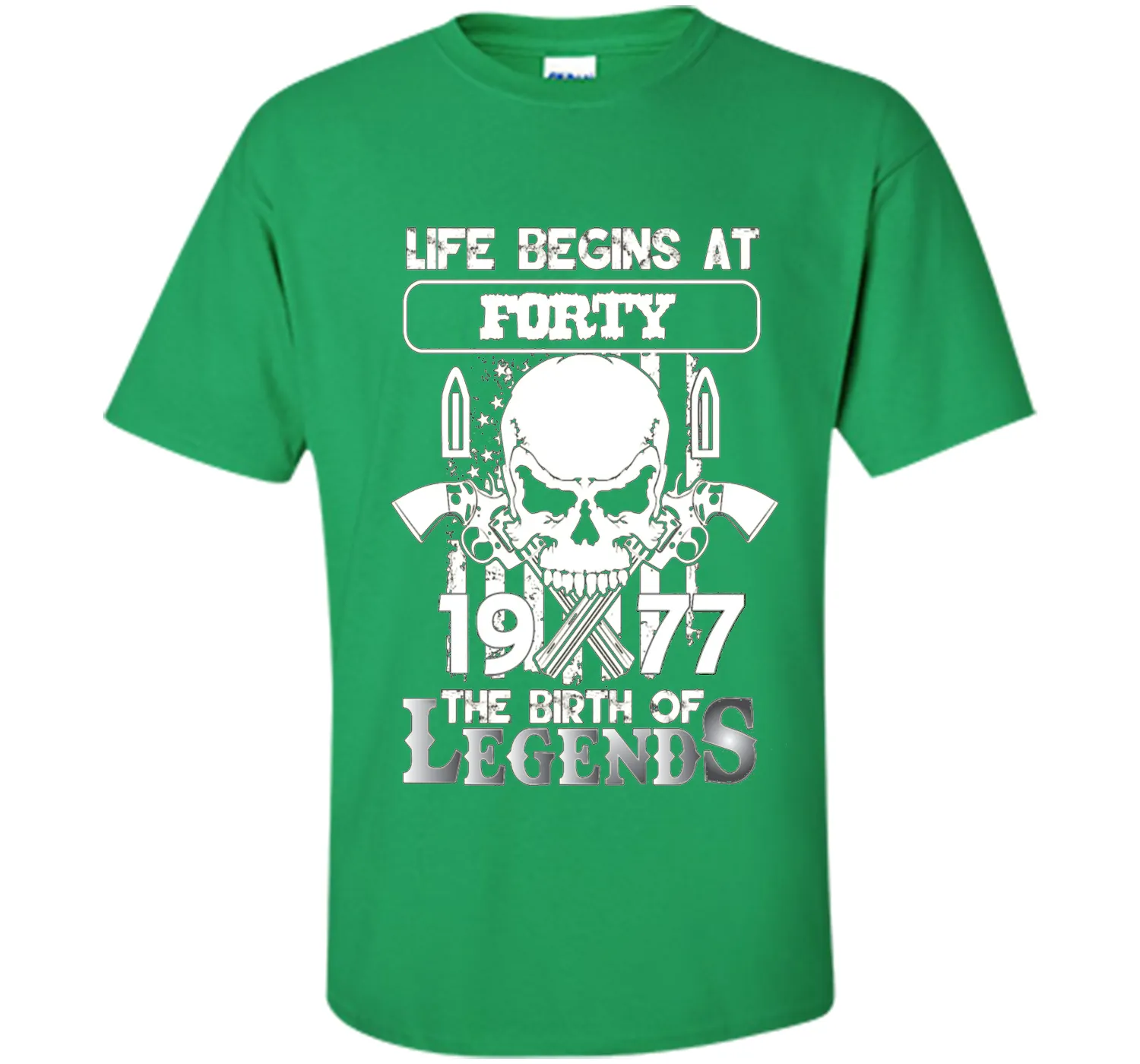40th Birthday Gifts 1977 The Birth Of Legends T-Shirt t-shirt