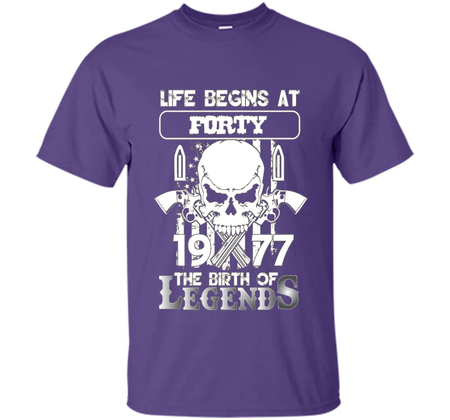 40th Birthday Gifts 1977 The Birth Of Legends T-Shirt t-shirt