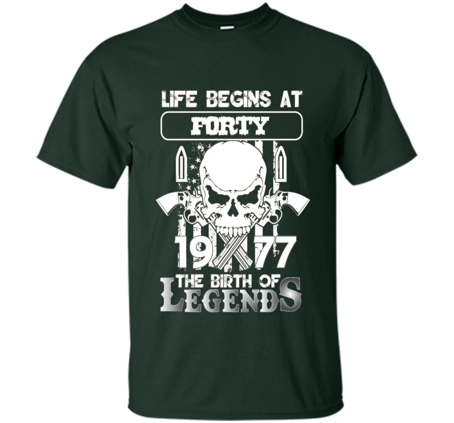 40th Birthday Gifts 1977 The Birth Of Legends T-Shirt t-shirt