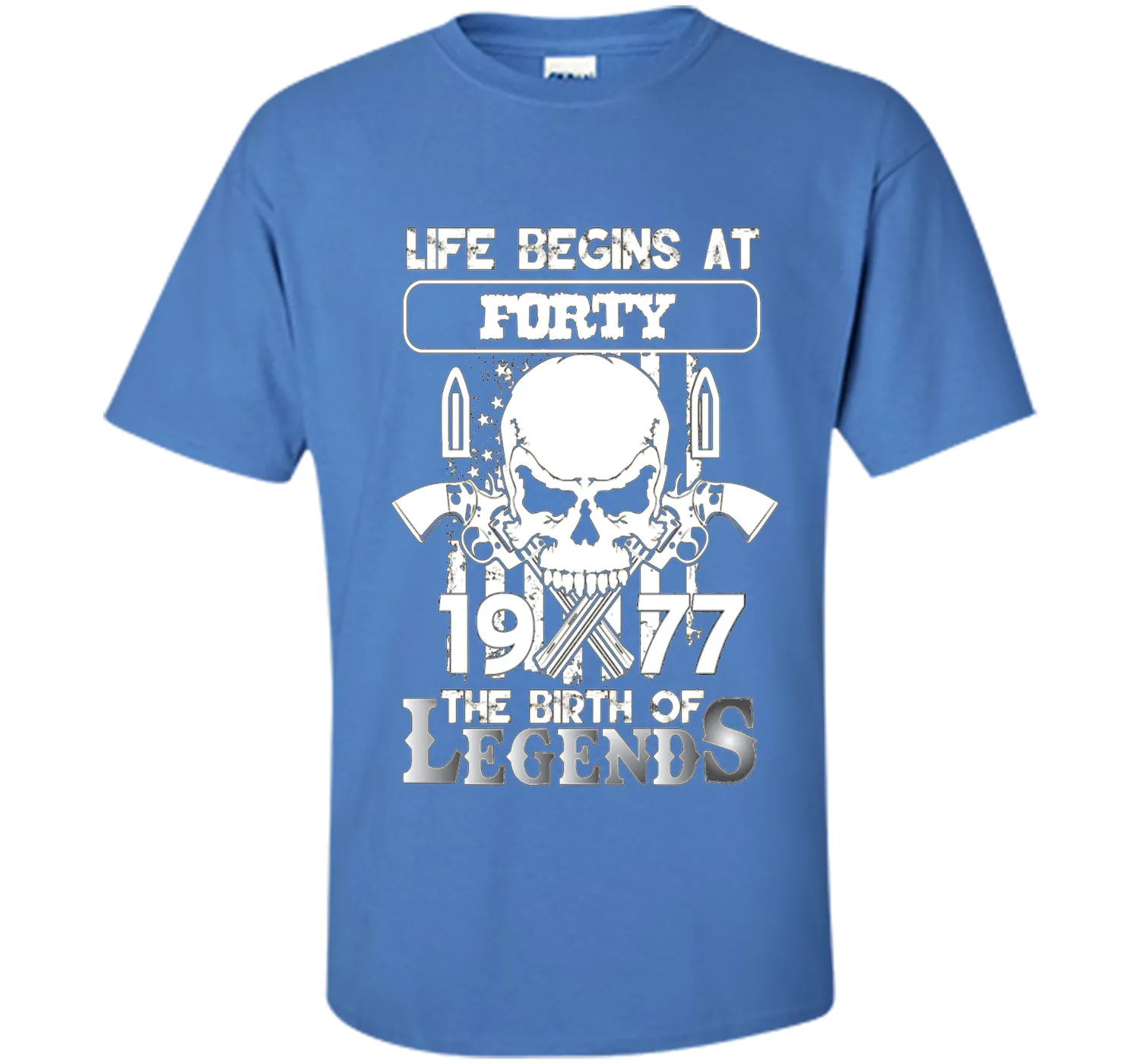 40th Birthday Gifts 1977 The Birth Of Legends T-Shirt t-shirt