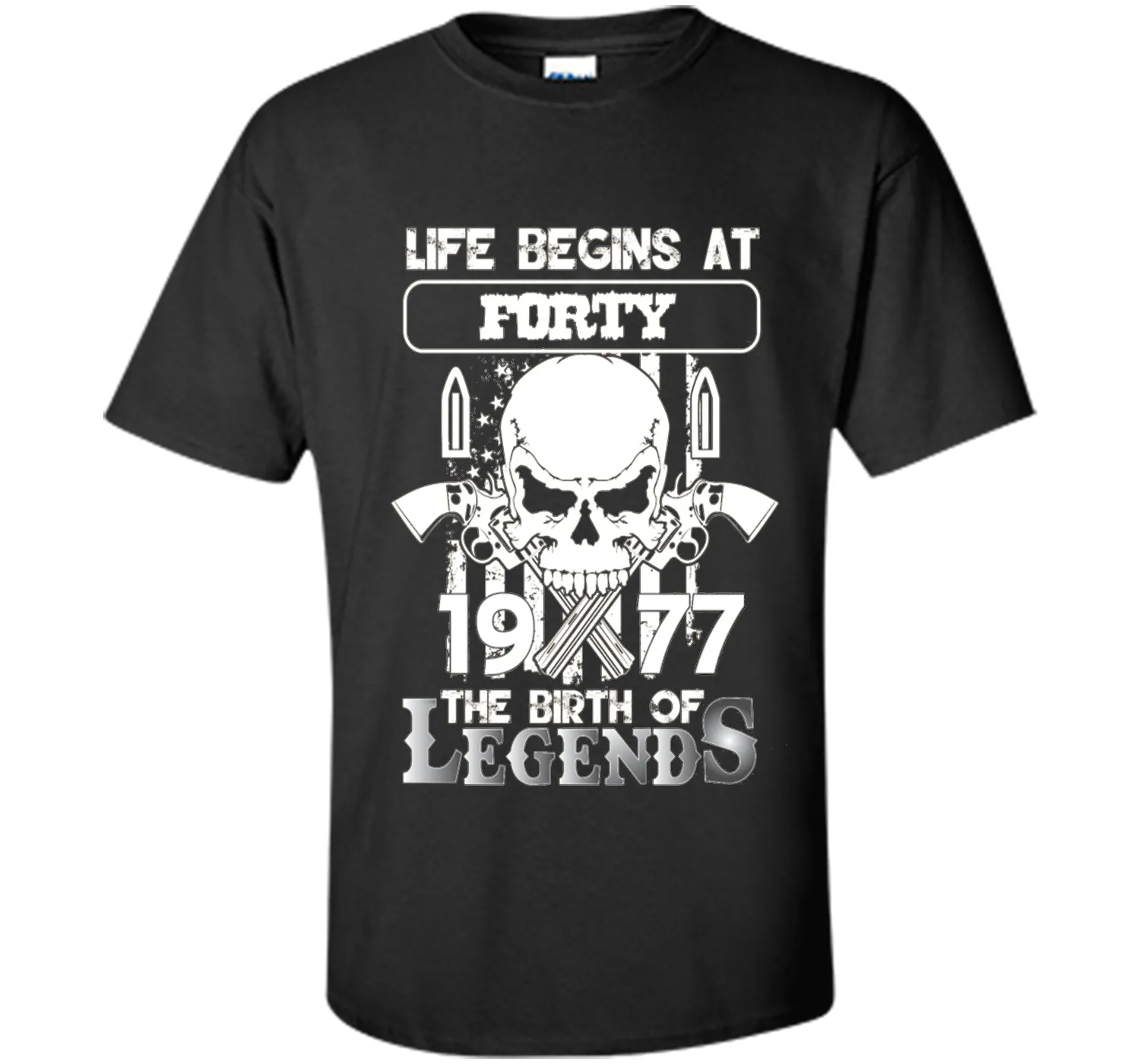 40th Birthday Gifts 1977 The Birth Of Legends T-Shirt t-shirt