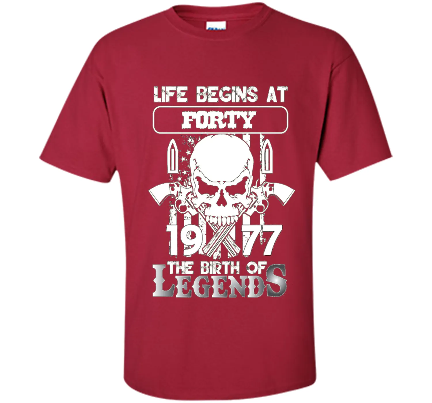 40th Birthday Gifts 1977 The Birth Of Legends T-Shirt t-shirt