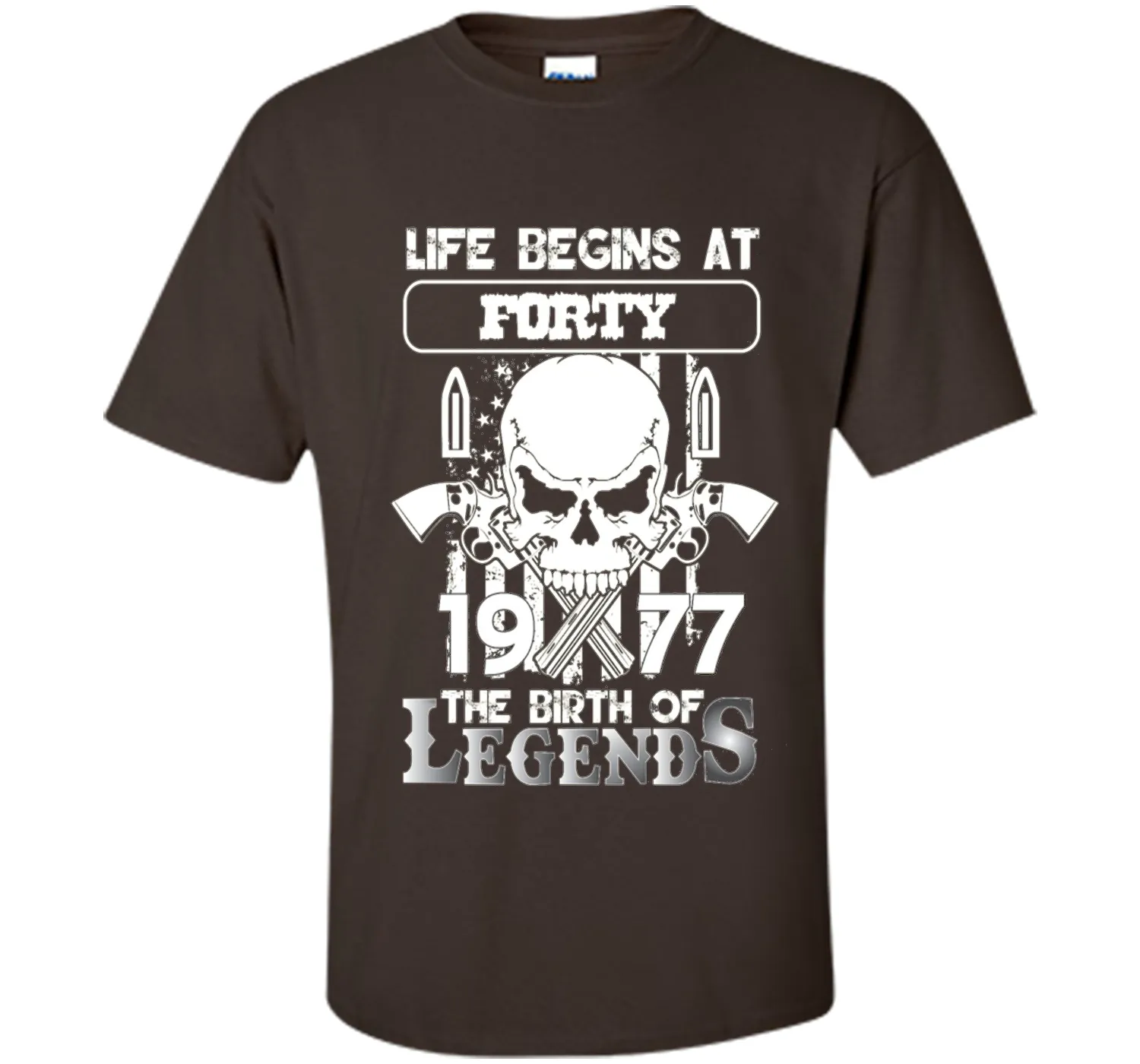 40th Birthday Gifts 1977 The Birth Of Legends T-Shirt t-shirt