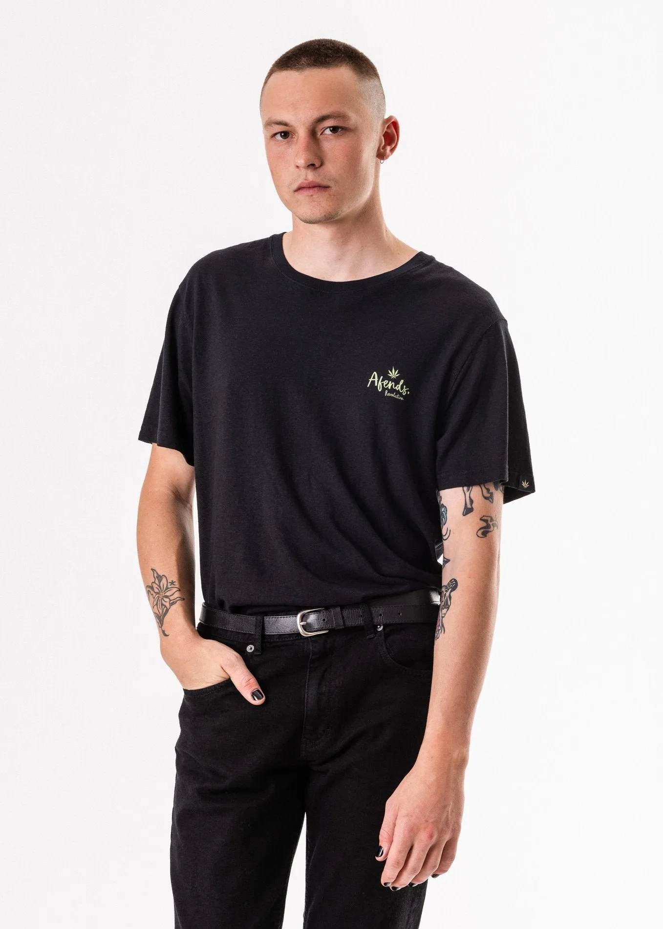 Afends Mens Revolution - Hemp Standard Fit Tee