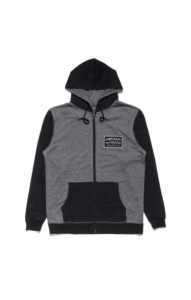 Afends Mens Sativa - Hemp - Zip Hood