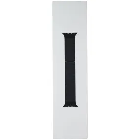 Apple (45mm) Leather Link Watch Band for 49/46/45/44mm Cases - Midnight - S/M