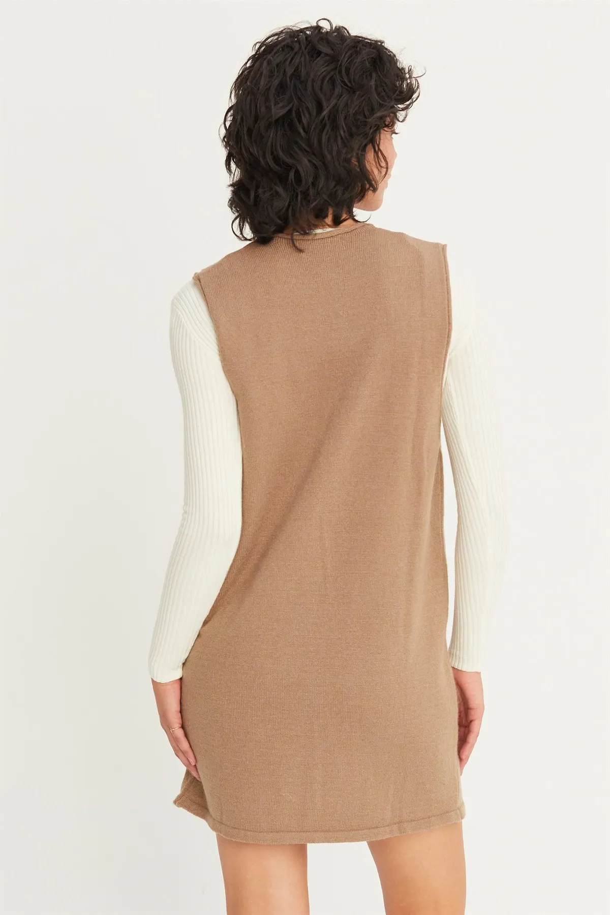 Autumn Air Pinafore Mini Dress