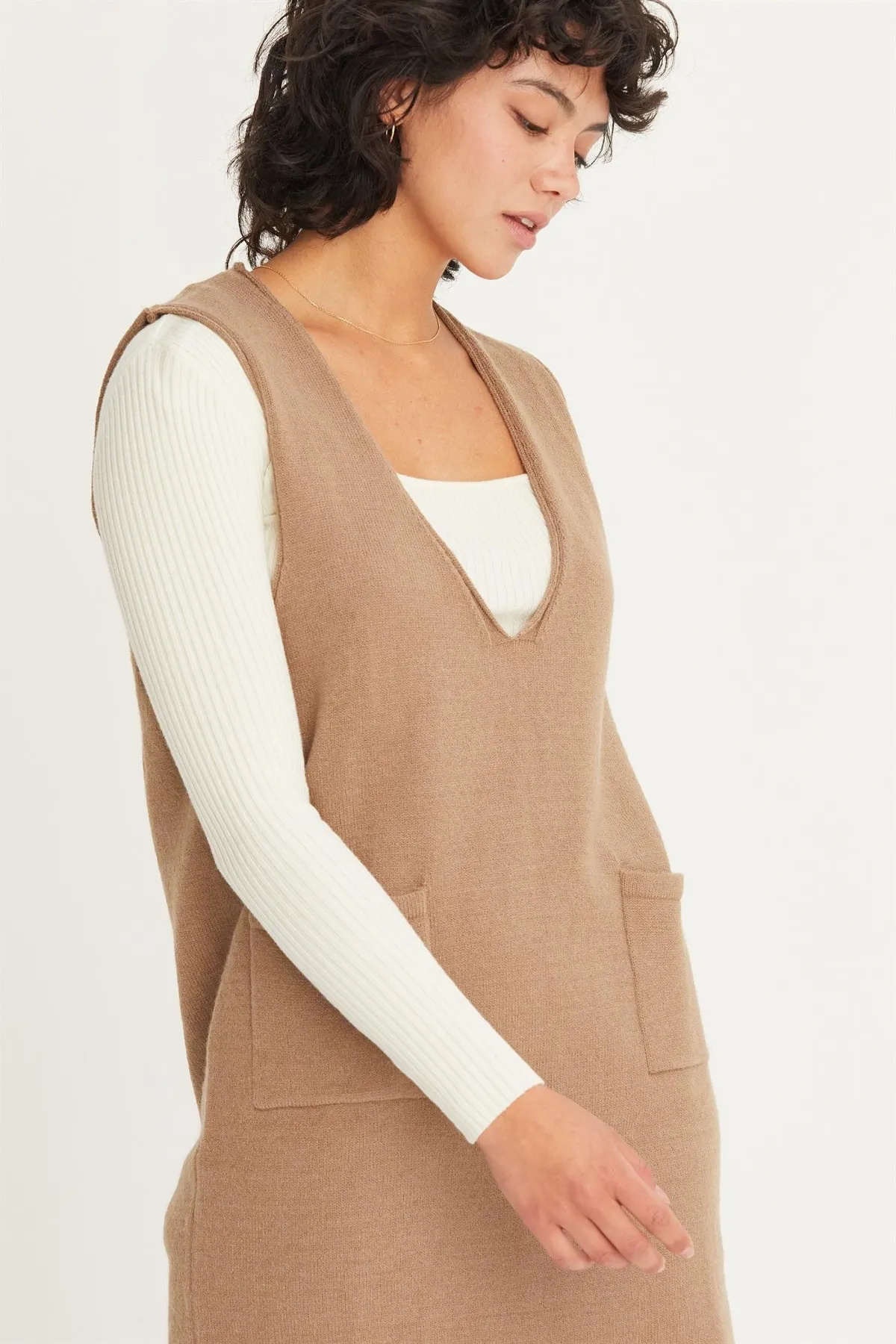 Autumn Air Pinafore Mini Dress