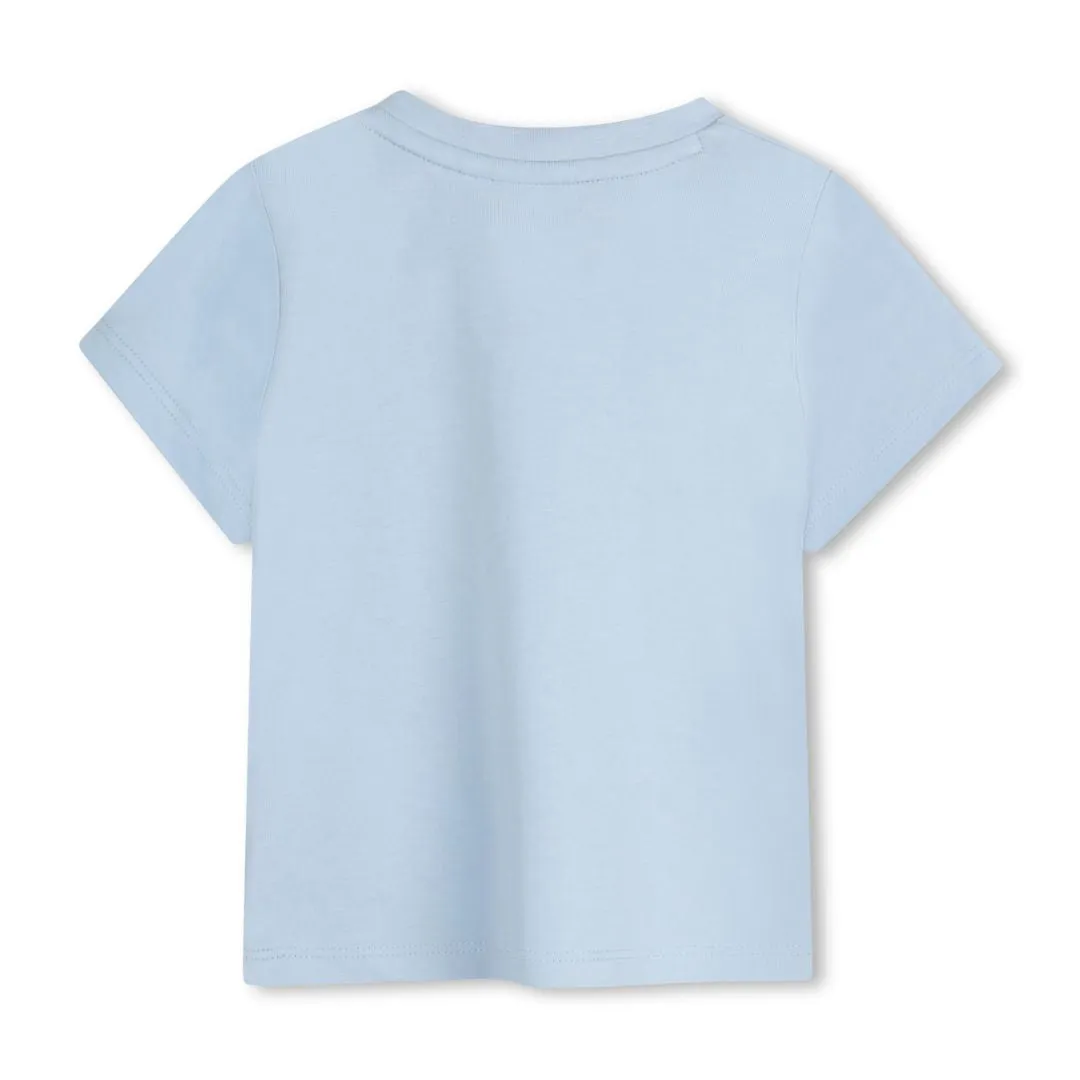 Babies Pale Blue Triple Logo T-Shirt