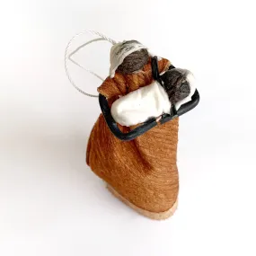 Bark Cloth Figurine Ornament, Mother and Child
