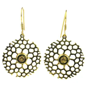 Beehive Bomb Casing Earrings Craftworks Cambodia