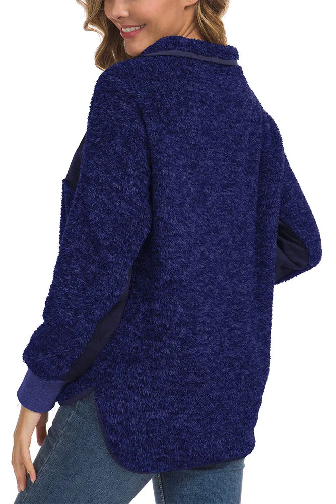 Bettysays Long Sleeves Sweatshirts Outwear with Pocket