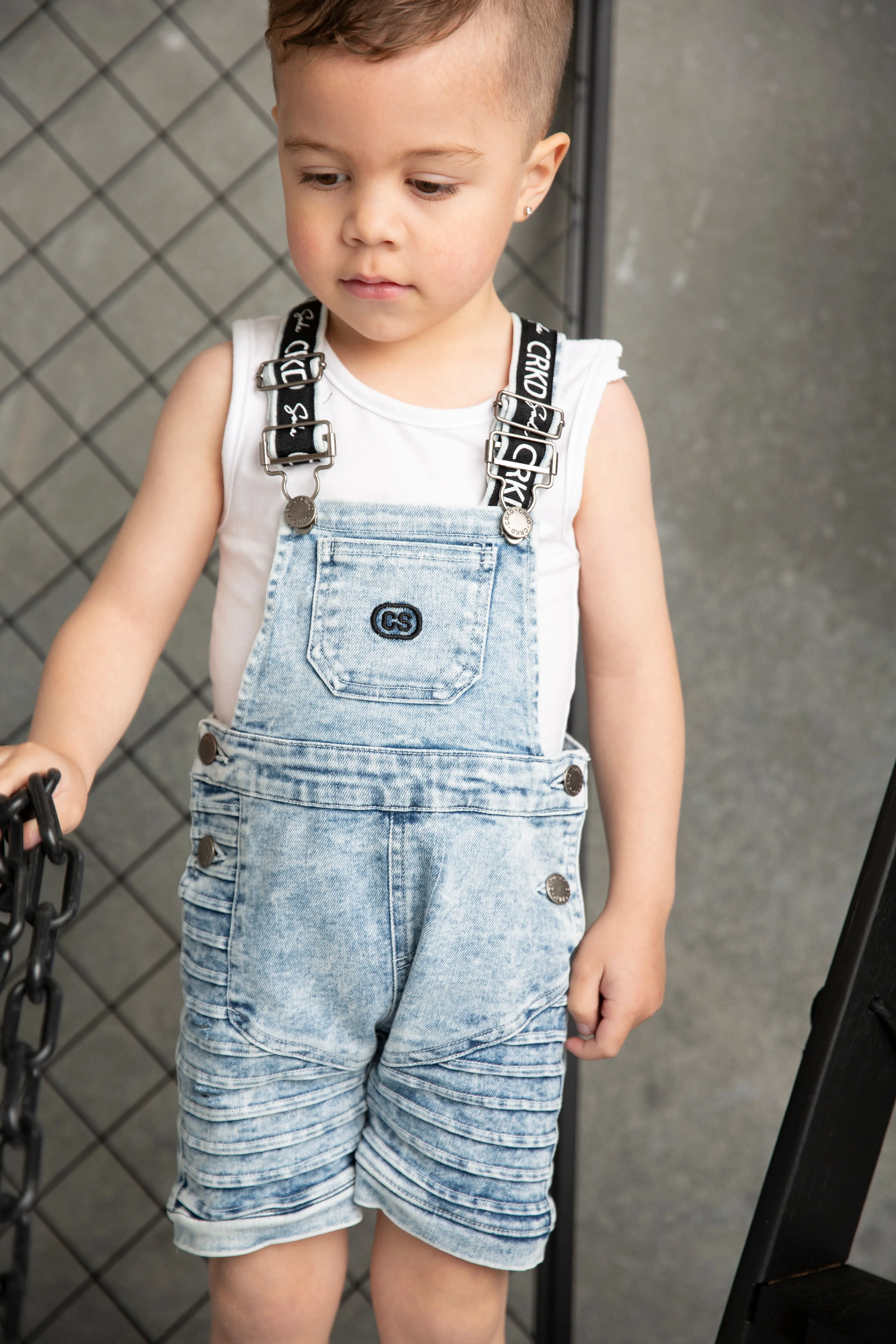 Billie Detailed Overall - Denim Blue