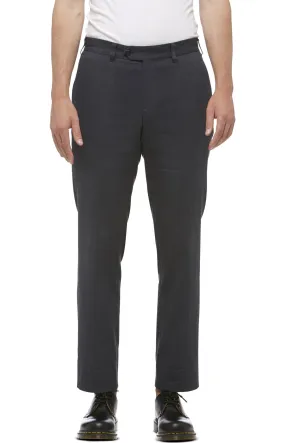 Black Cotton Grunge Wash Trouser