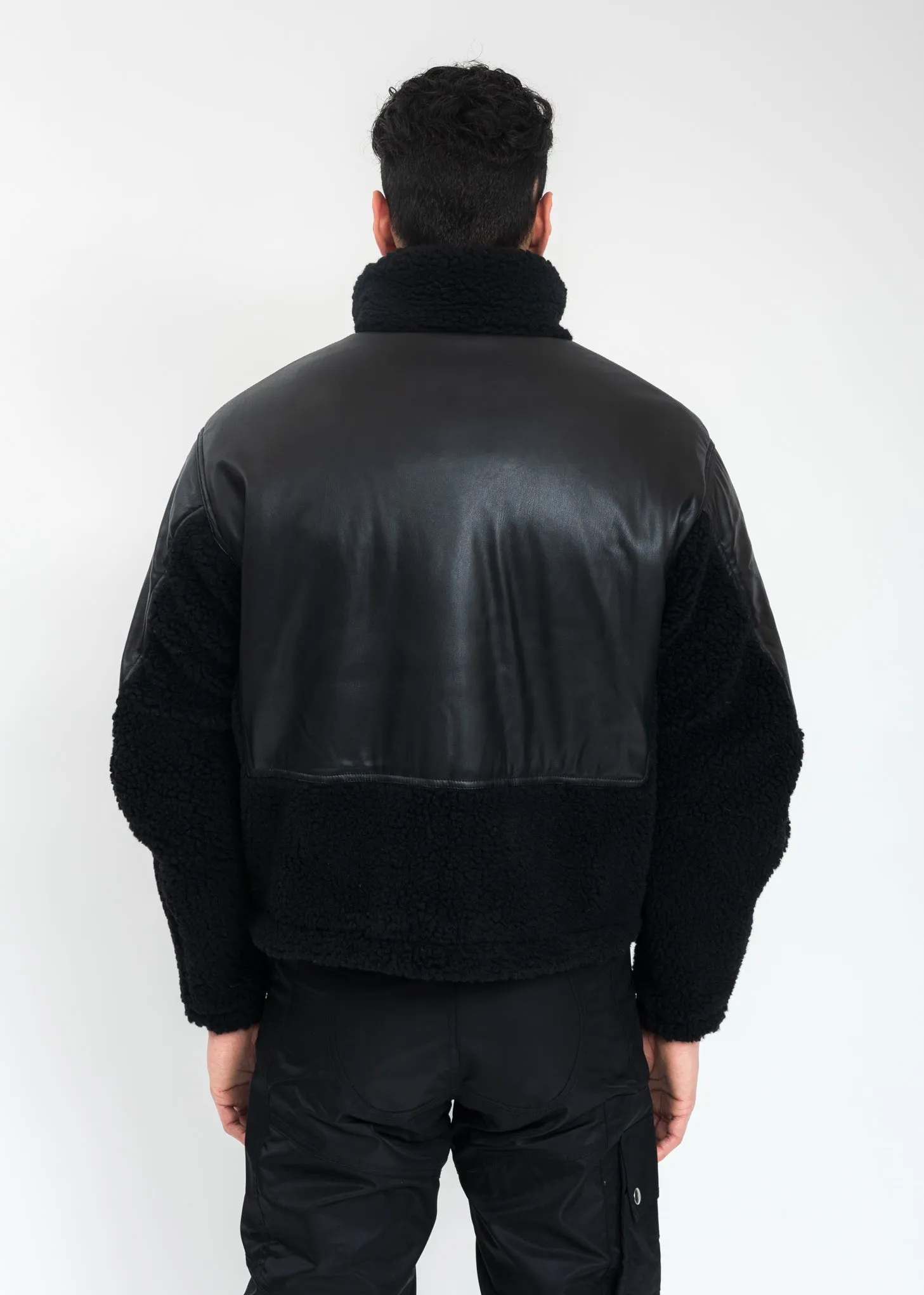 Black Two Tone Fleece Jacket
