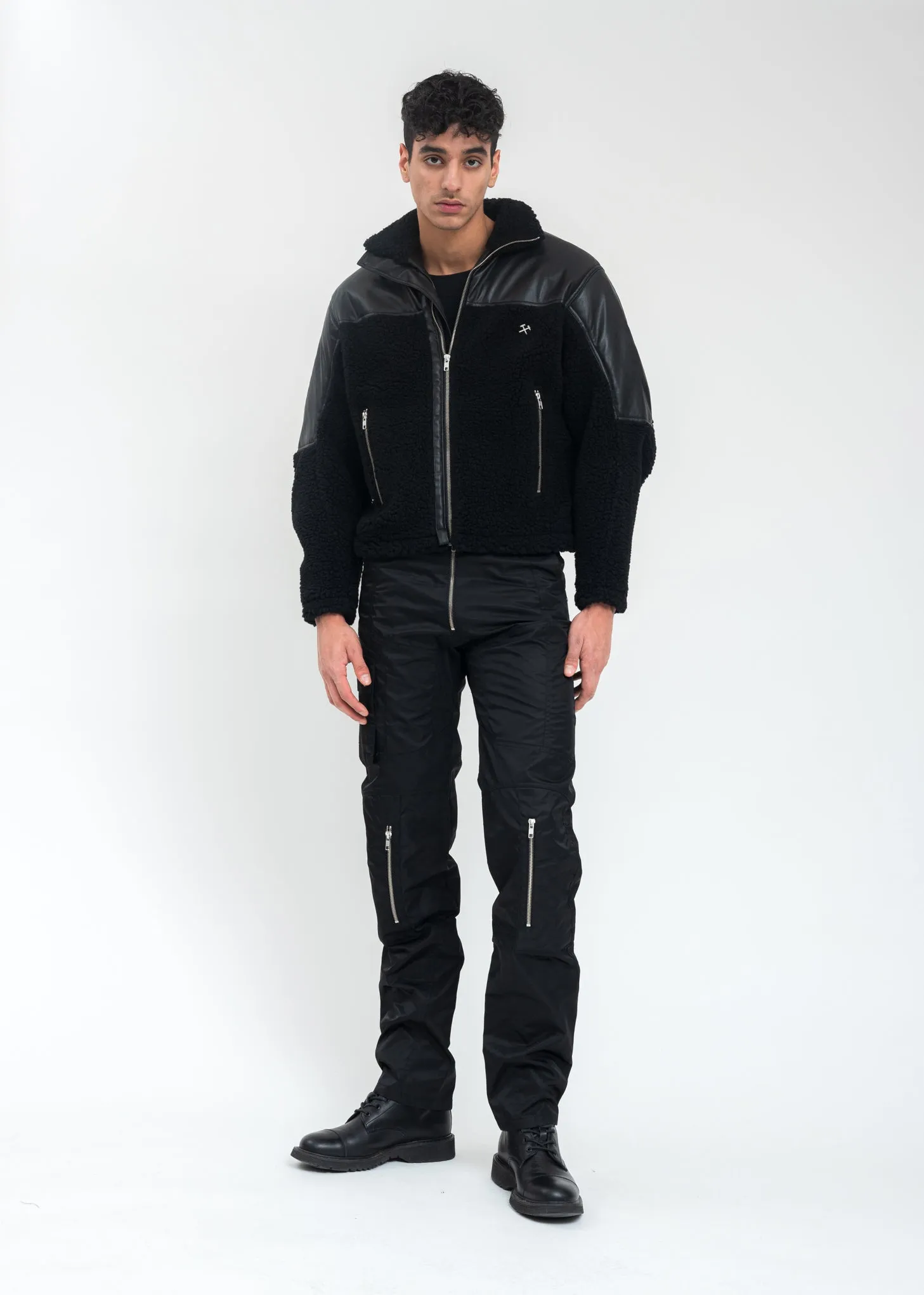 Black Two Tone Fleece Jacket