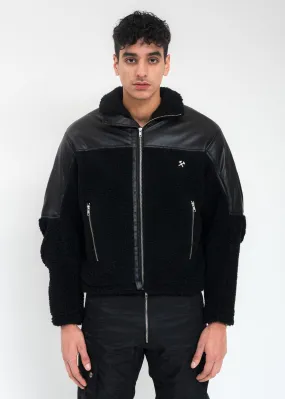 Black Two Tone Fleece Jacket