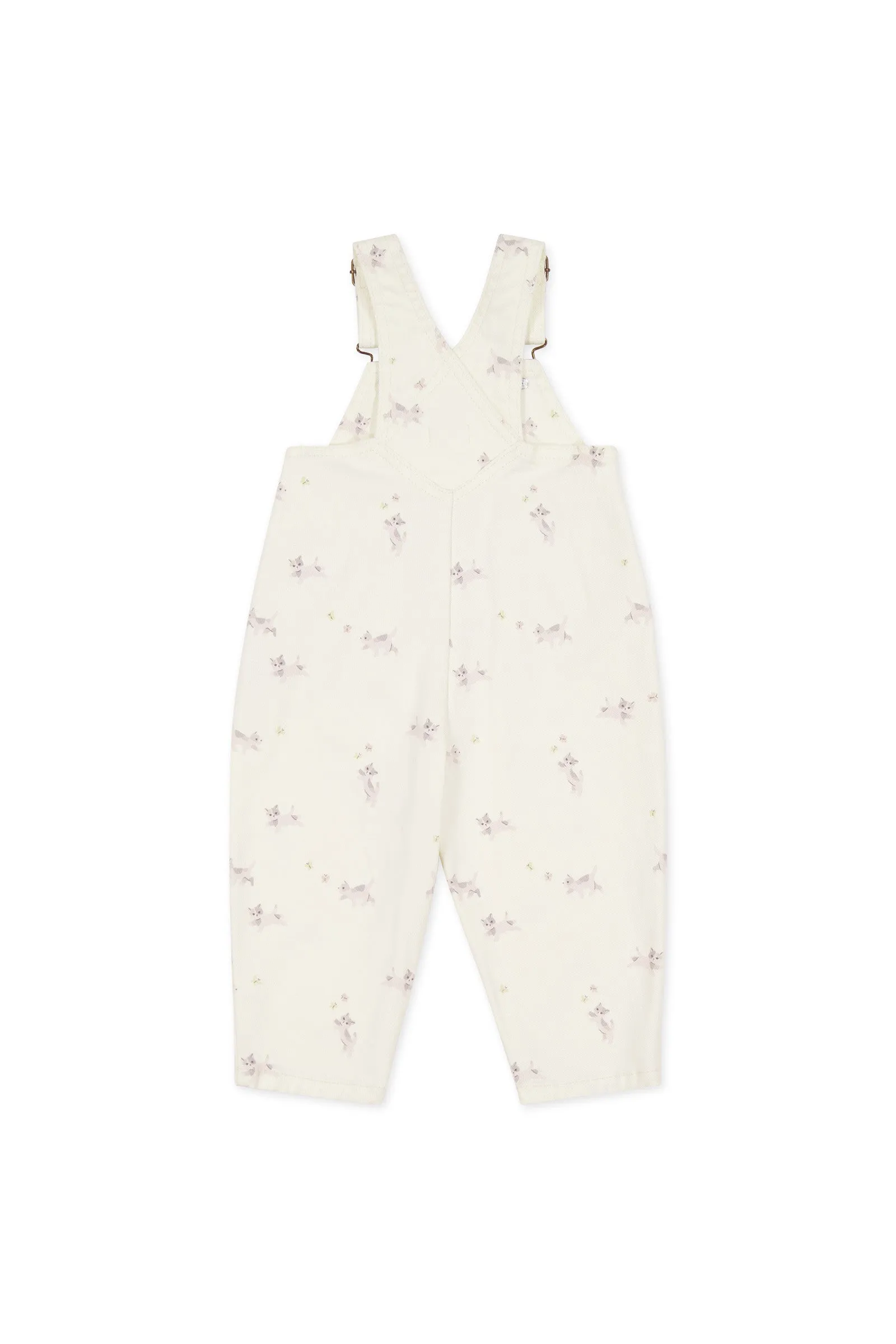 Blair Overall - Playful Kittens Whisper White Large