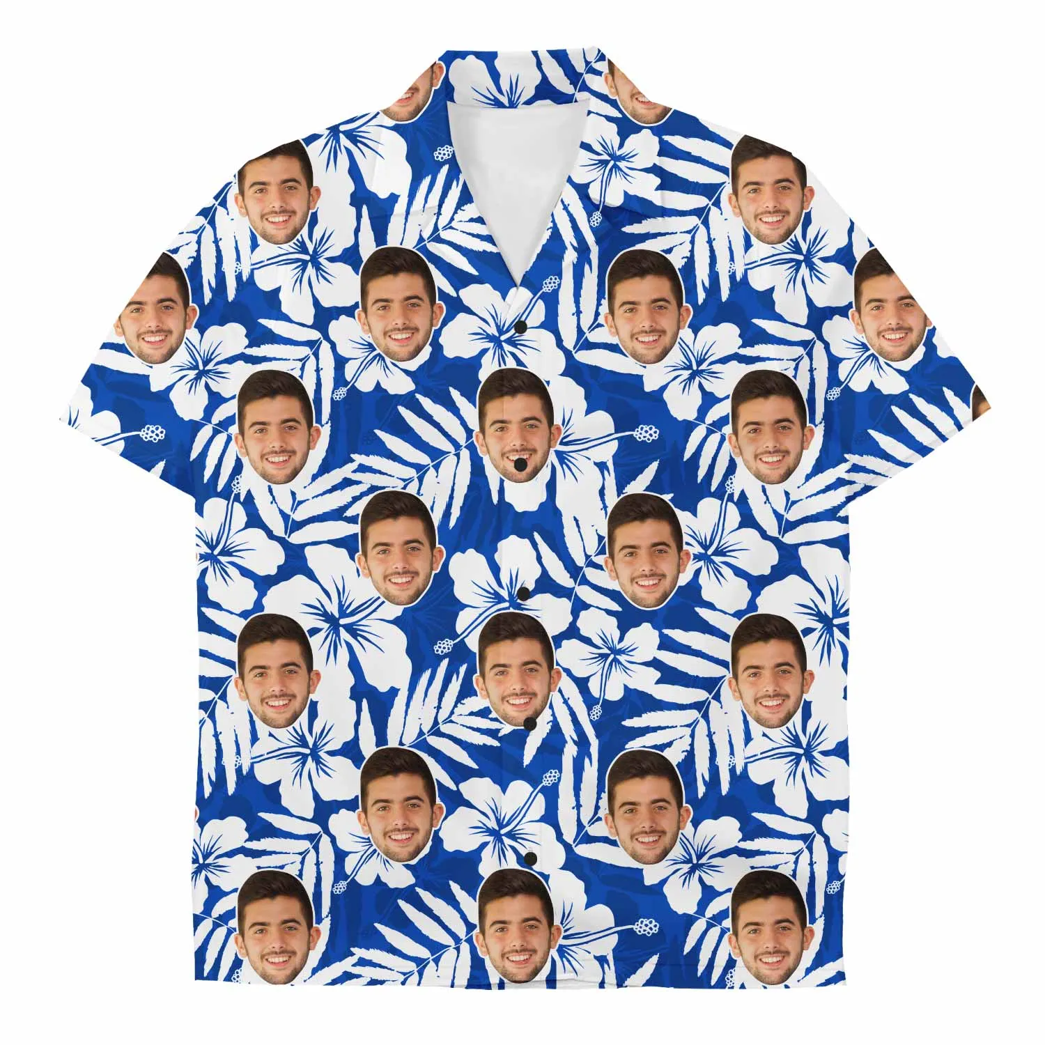 Blue Custom Hawaiian Shirt