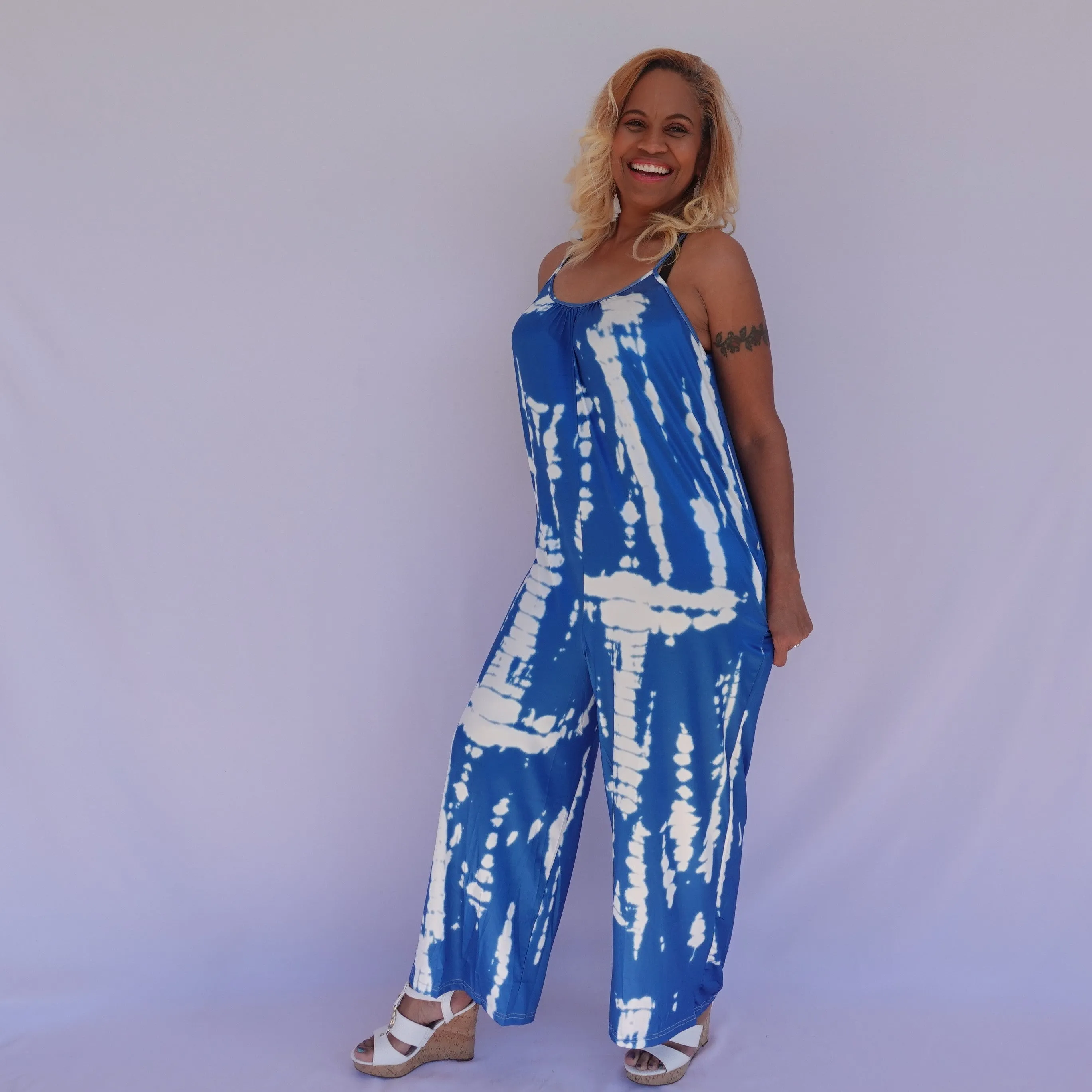 Boho Tie-Dye Jumpsuit
