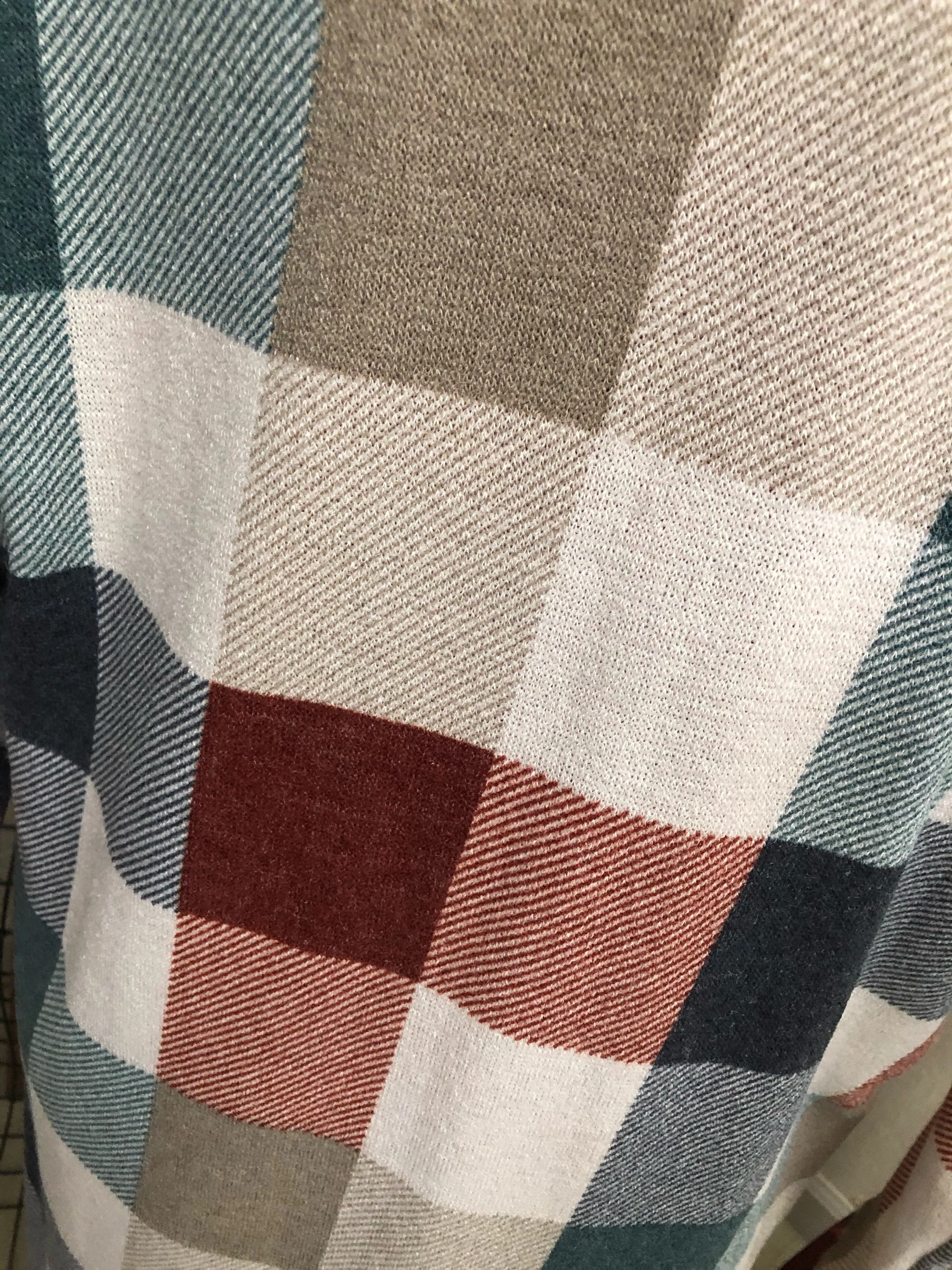 Bold Check Cardigan