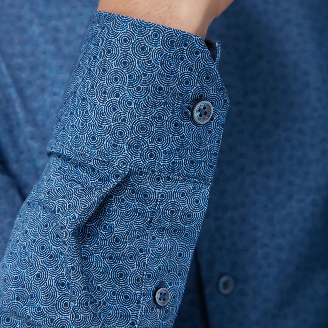 Bugatchi James Geometric OoohCotton® Shirt