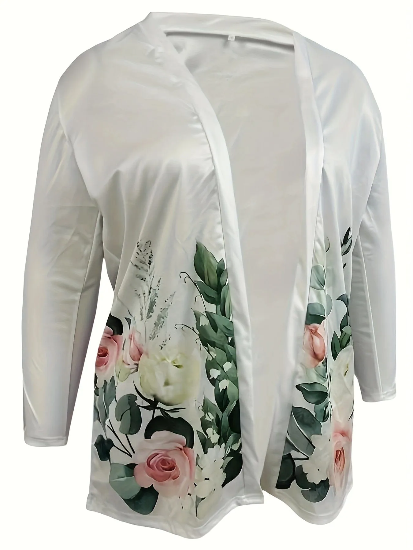 Cardigan with Ethnic Print