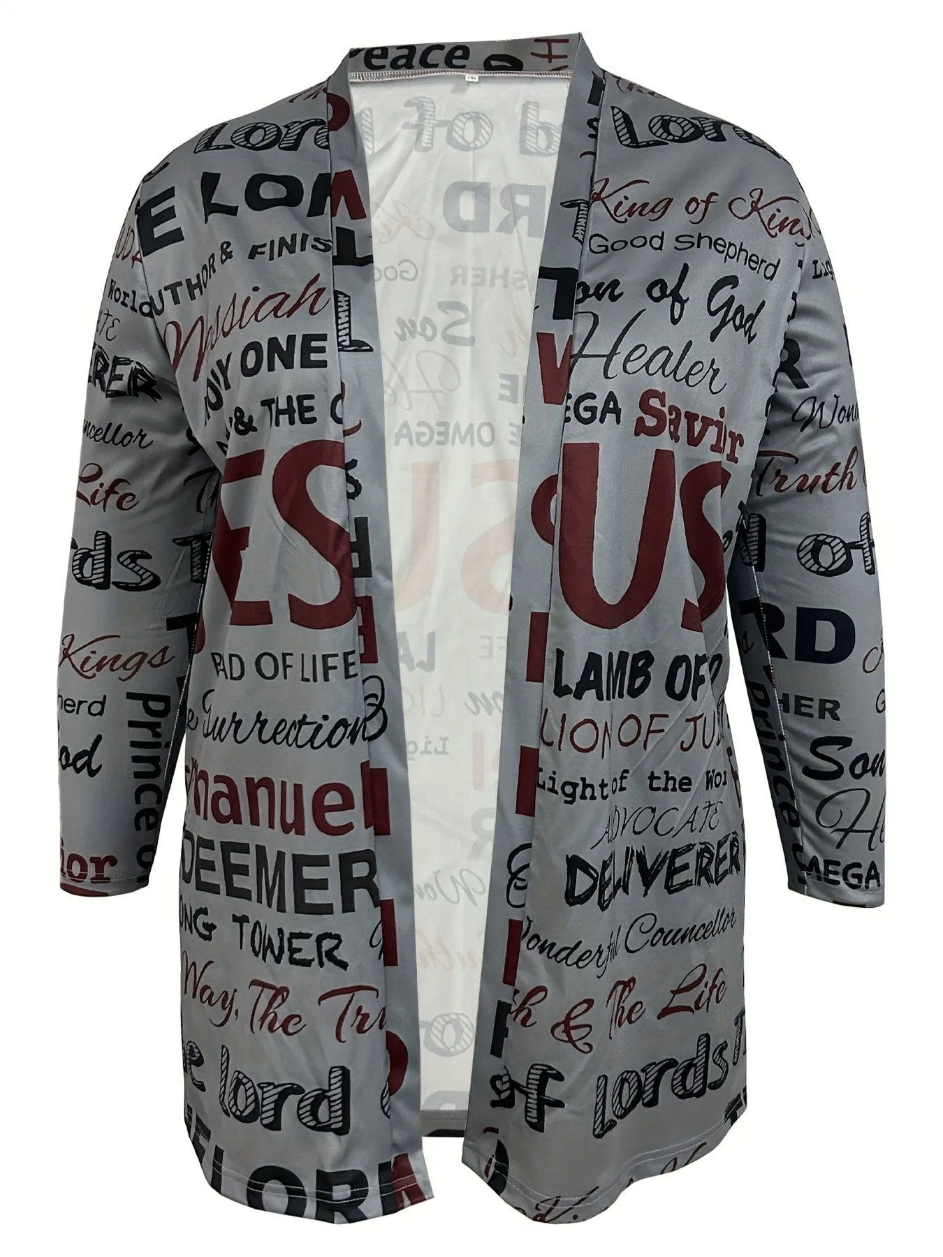 Cardigan with Ethnic Print