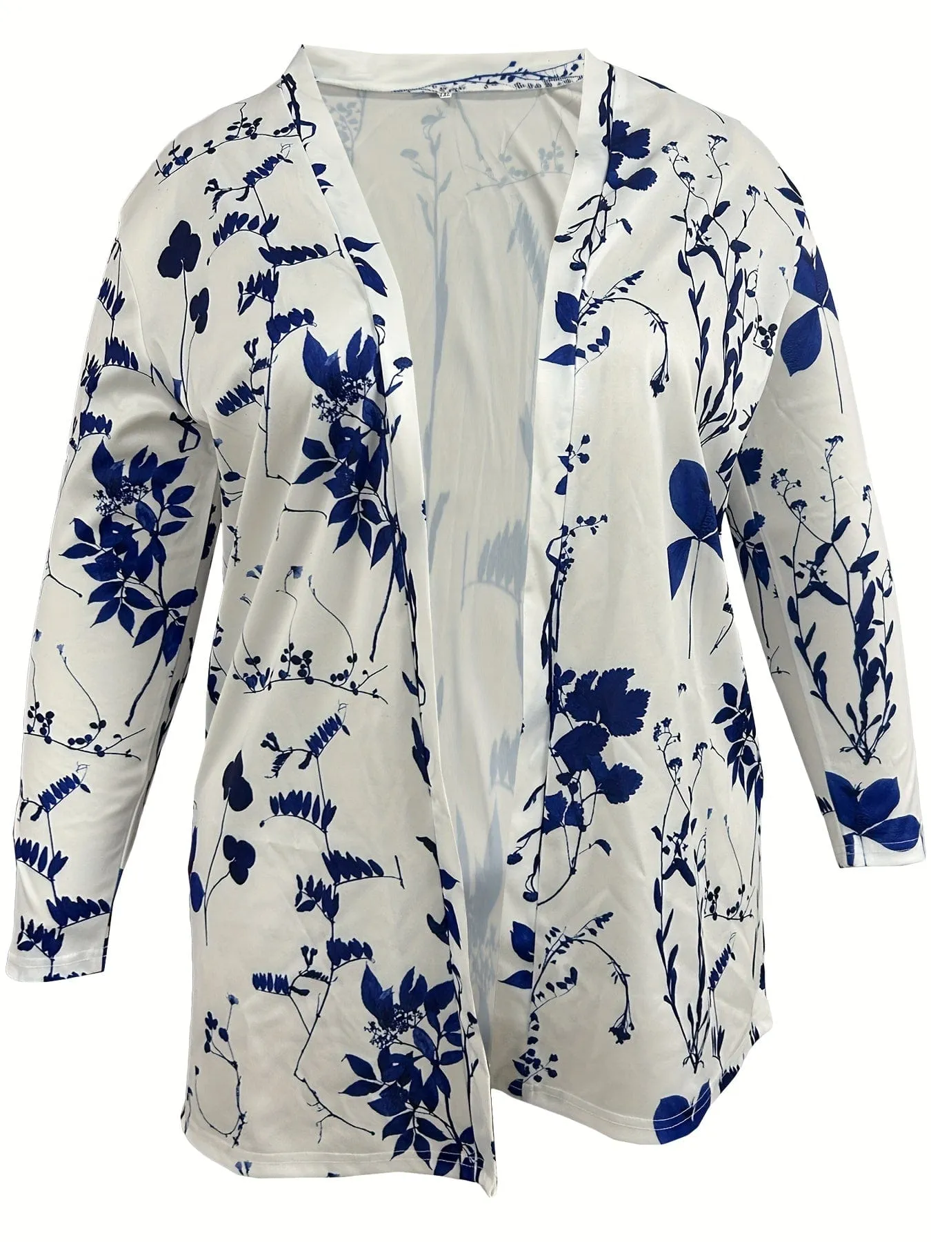 Cardigan with Ethnic Print