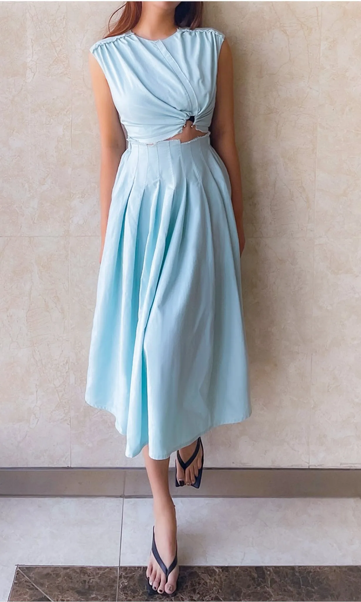 Carmen Sky Crop Top Set