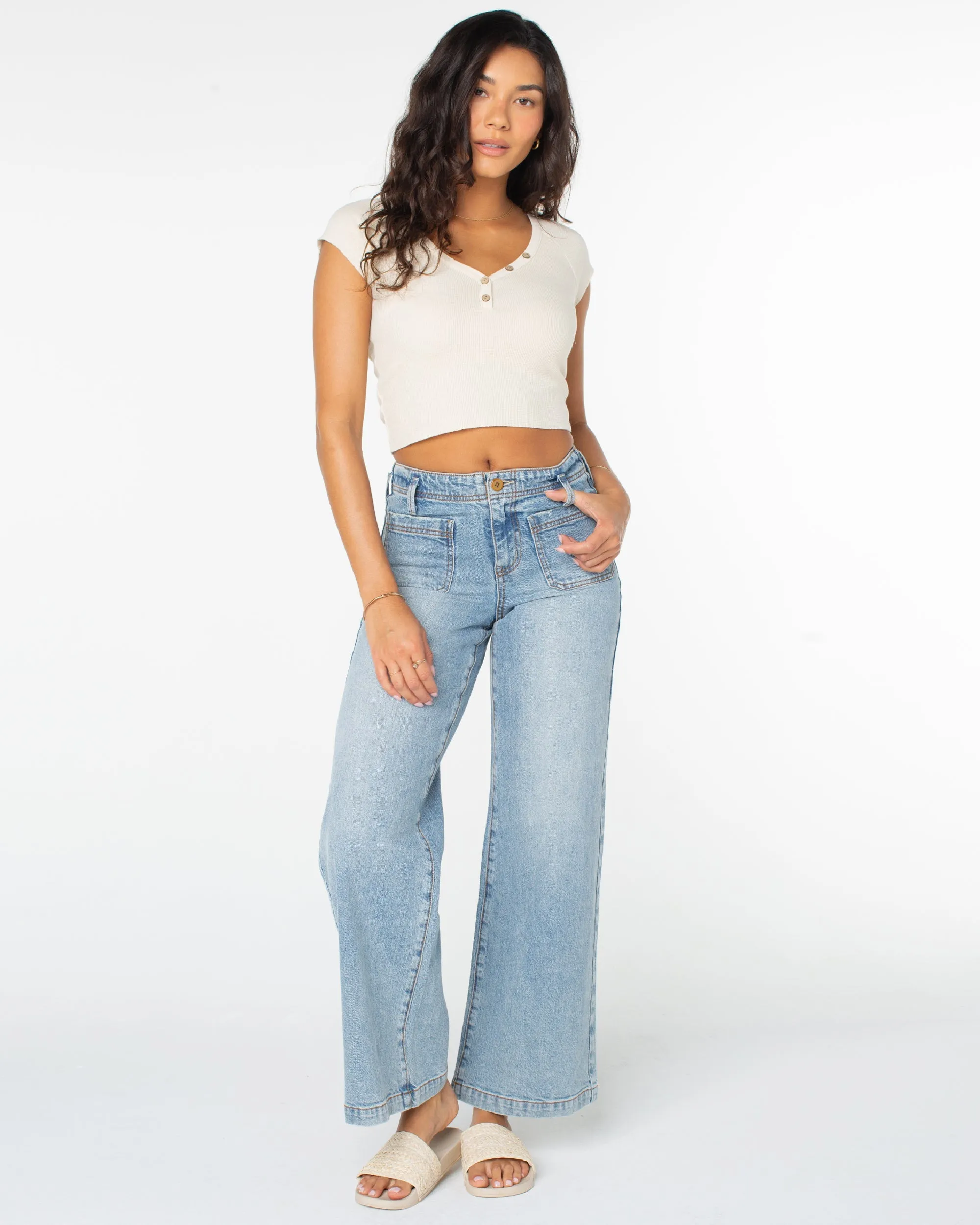 Coffee Date Top - Cloud Dancer