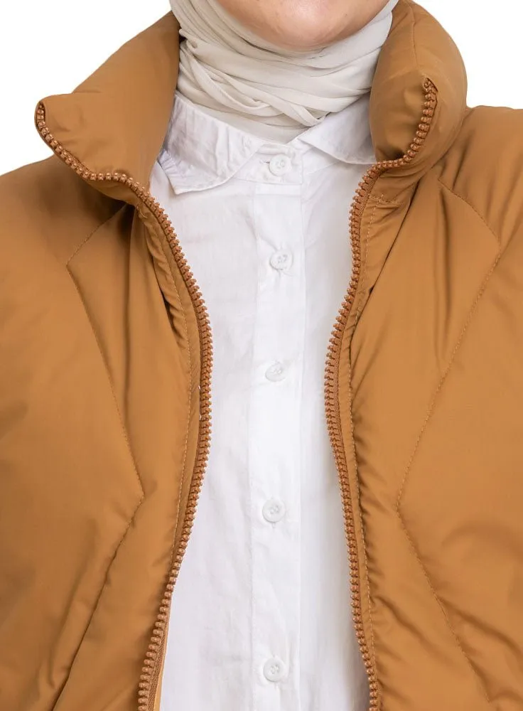 Coffee Puffer Jacket 10