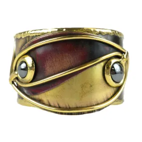 Continuity Hematite Copper and Brass Cuff Brass Images