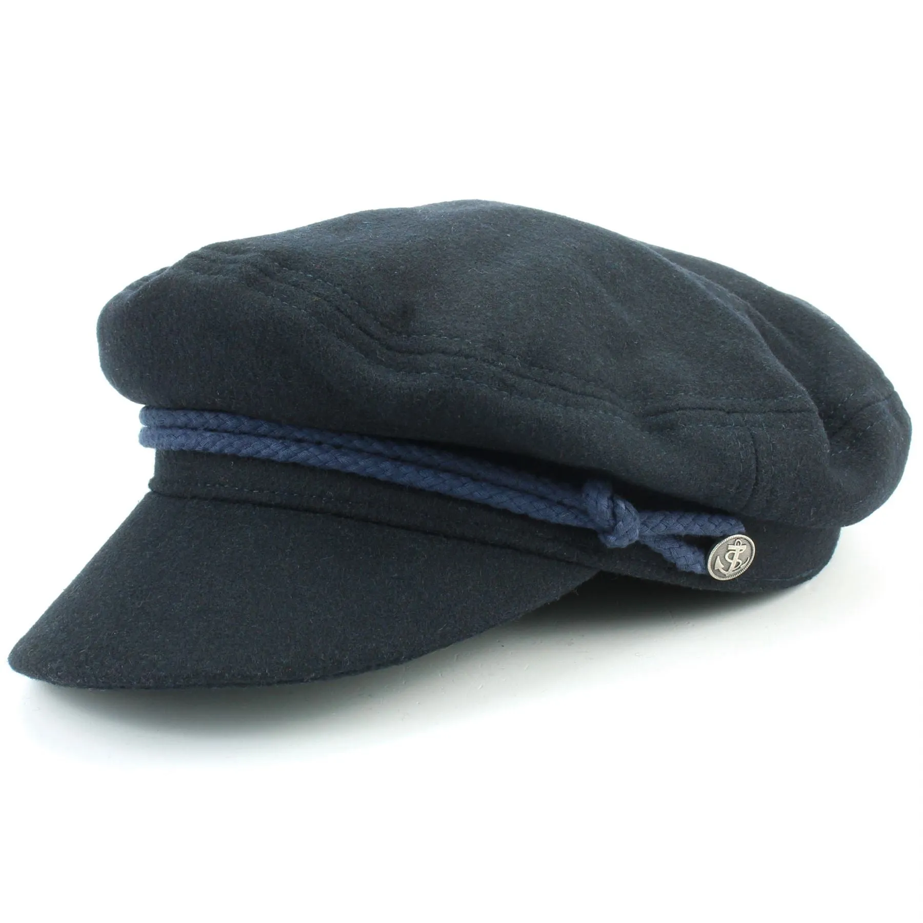 Cord Captain's Breton Cap - Navy
