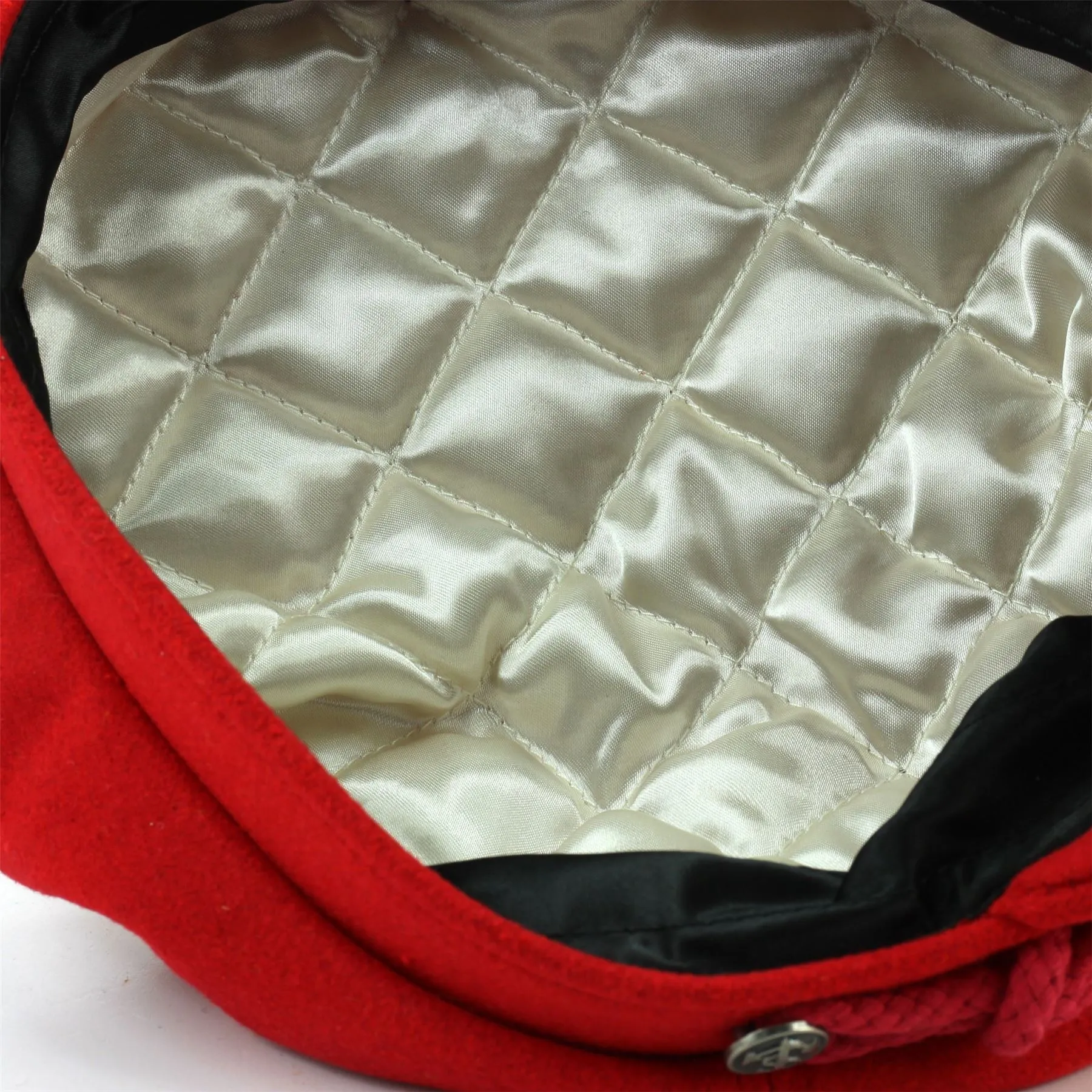 Cord Captain's Breton Cap - Red
