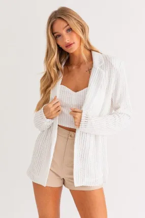 crochet boyfriend blazer