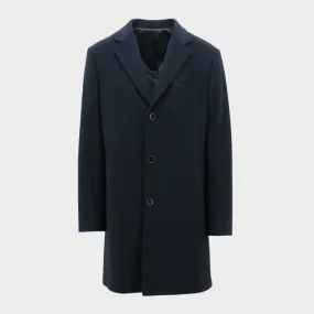 Daniel Hechter Ducati Winter Coat in Navy Wool Blend