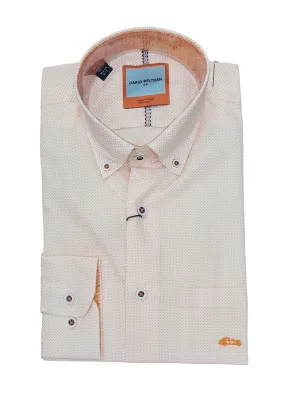 Dario Beltran Abella Long Sleeve Casual Shirt - Orange