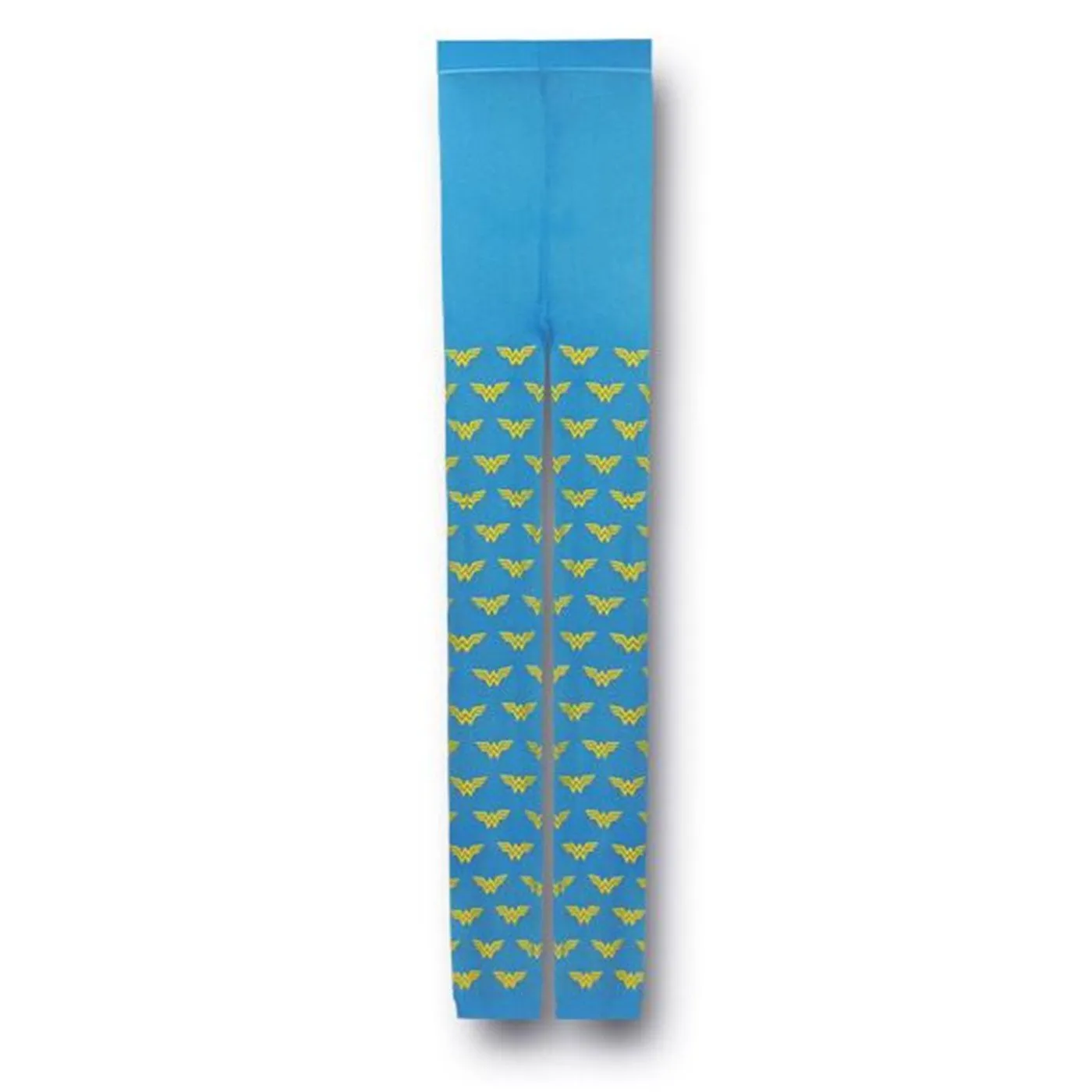 DC Comics Wonder Woman All Over Print Footless Tights (Small/Medium)