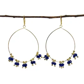 Delicate Droplet Earrings in Cobalt WorldFinds