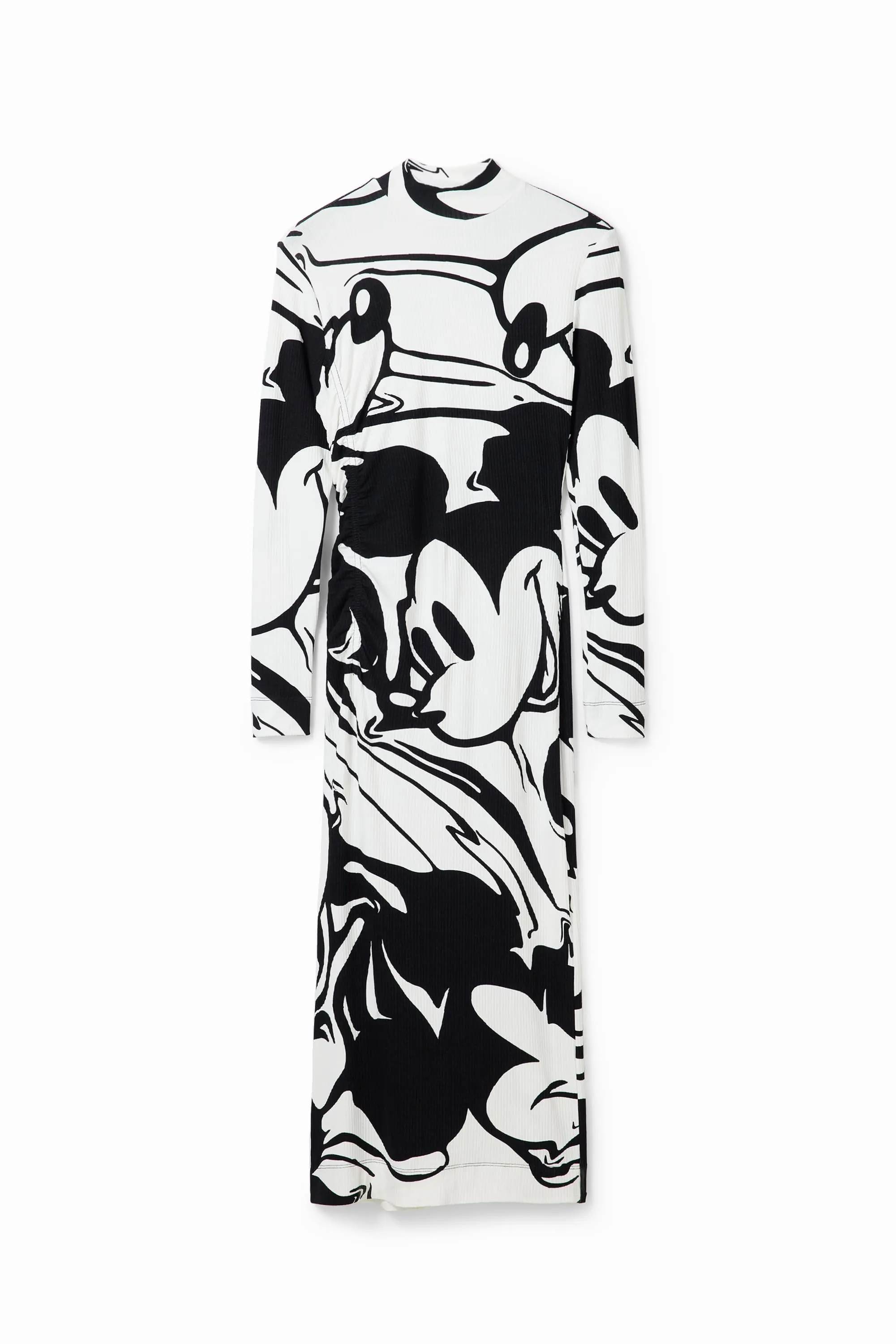 Desigual Mickito A Long Sleeve Bodycon Mickey Dress 23WWVK65
