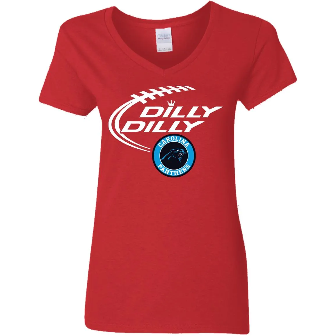 Dilly Dilly Carolina Panthers Nfl Football Women V-Neck T-Shirt