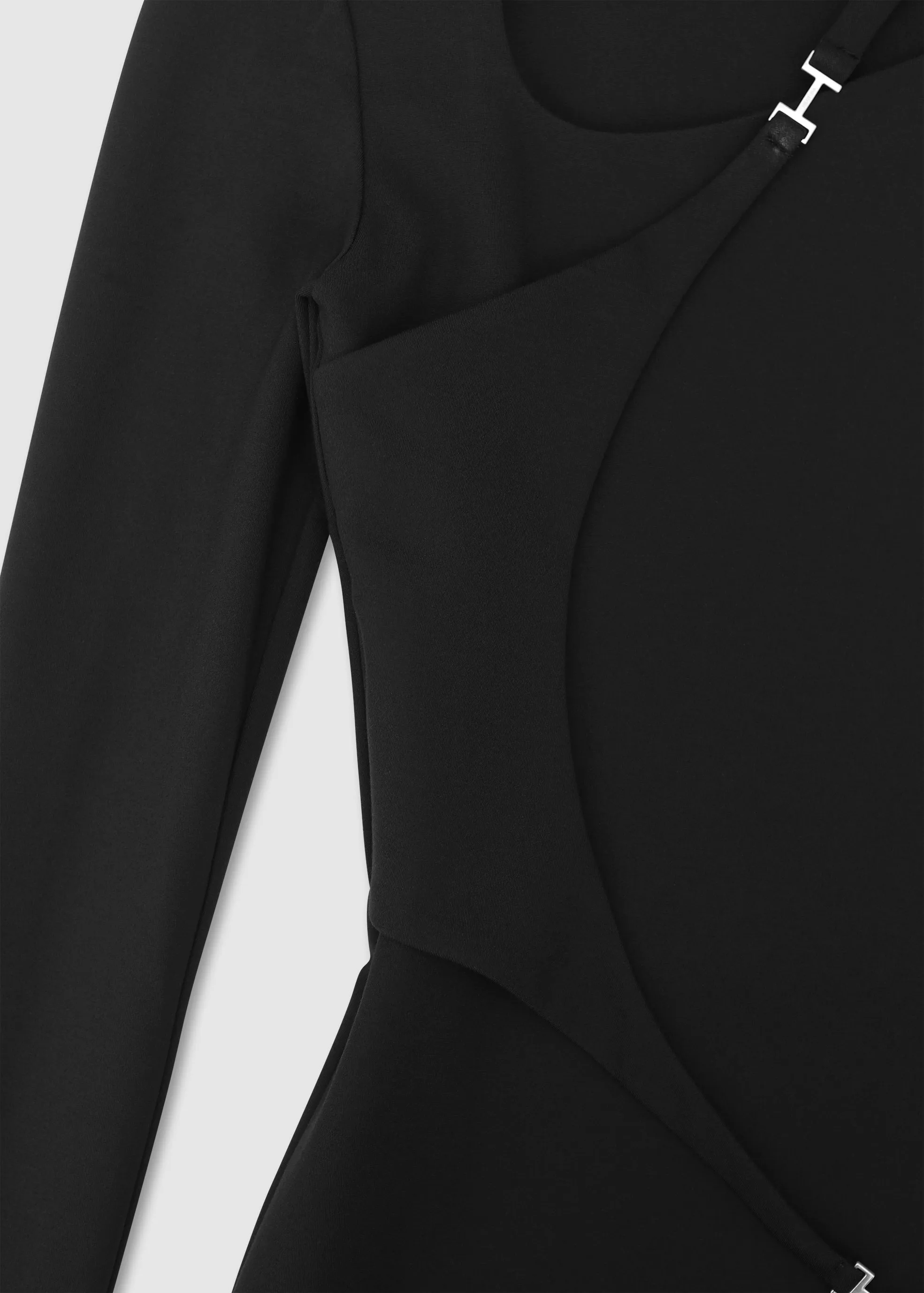 DRAPPED CARABINER DRESS
