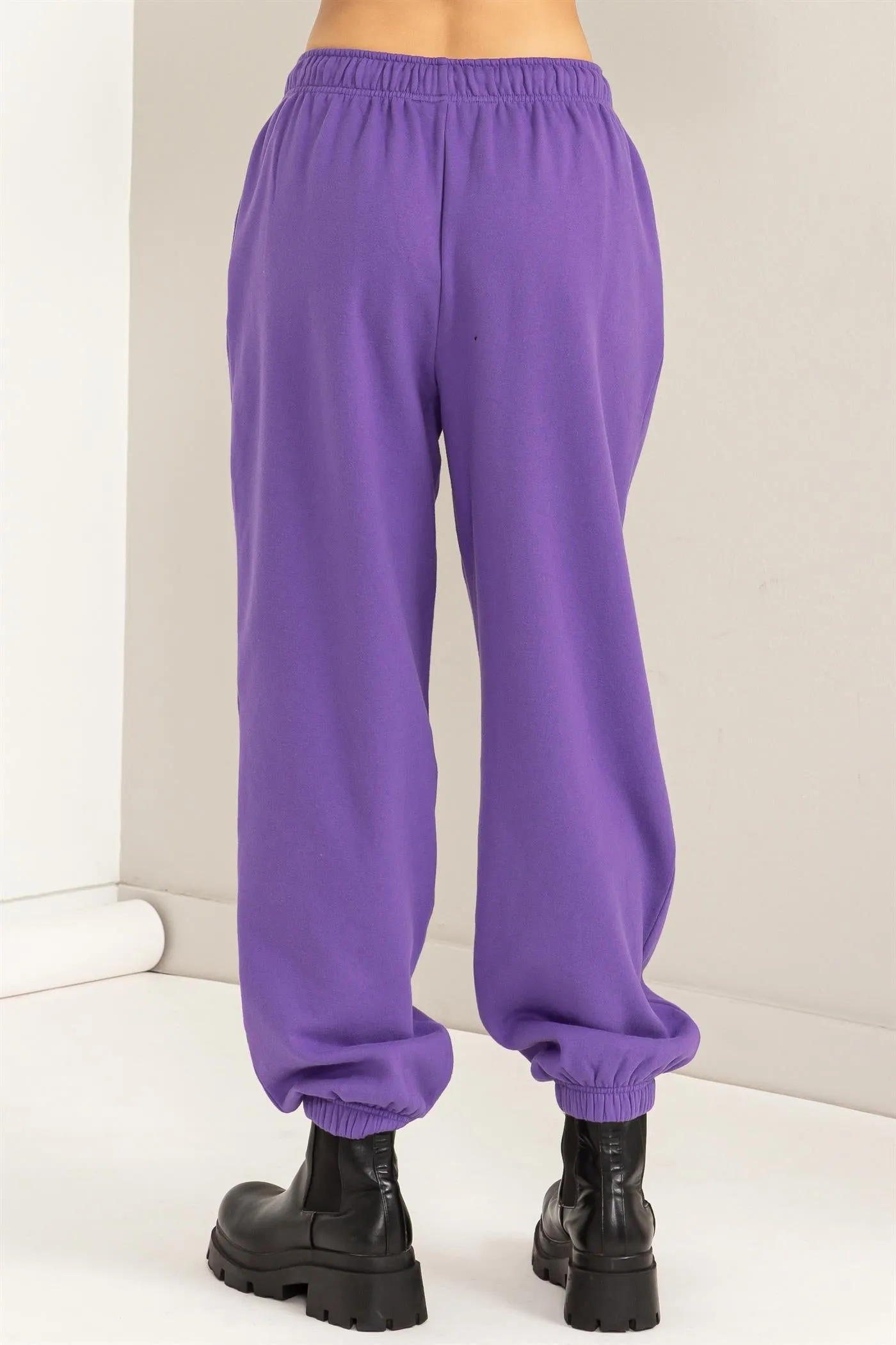 DZ24A317-High-waist Drawstring Joggger Pants