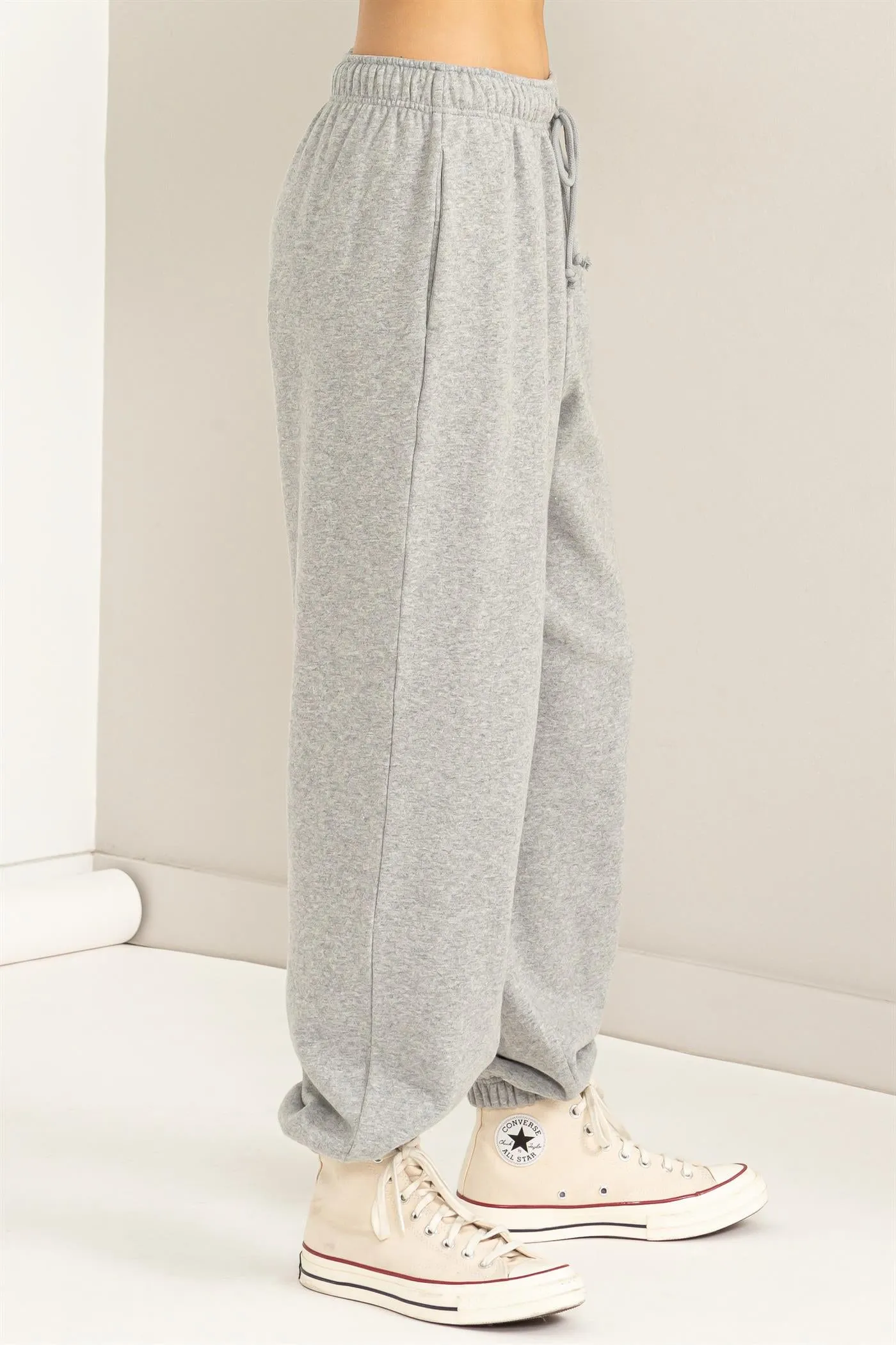 DZ24A317-High-waist Drawstring Joggger Pants